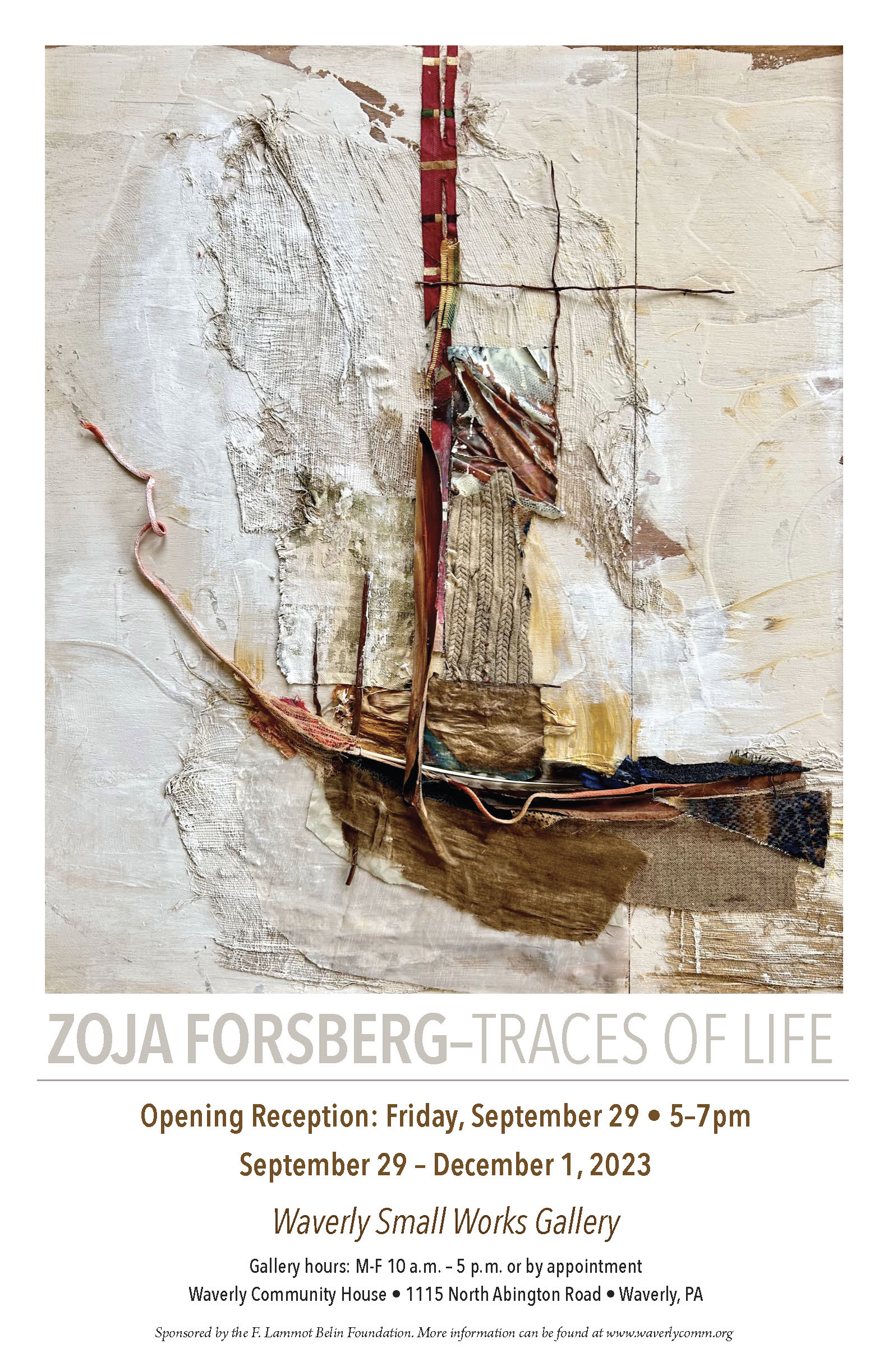 ZOJA FORSBERG - TRACES OF LIFE Opening Reception