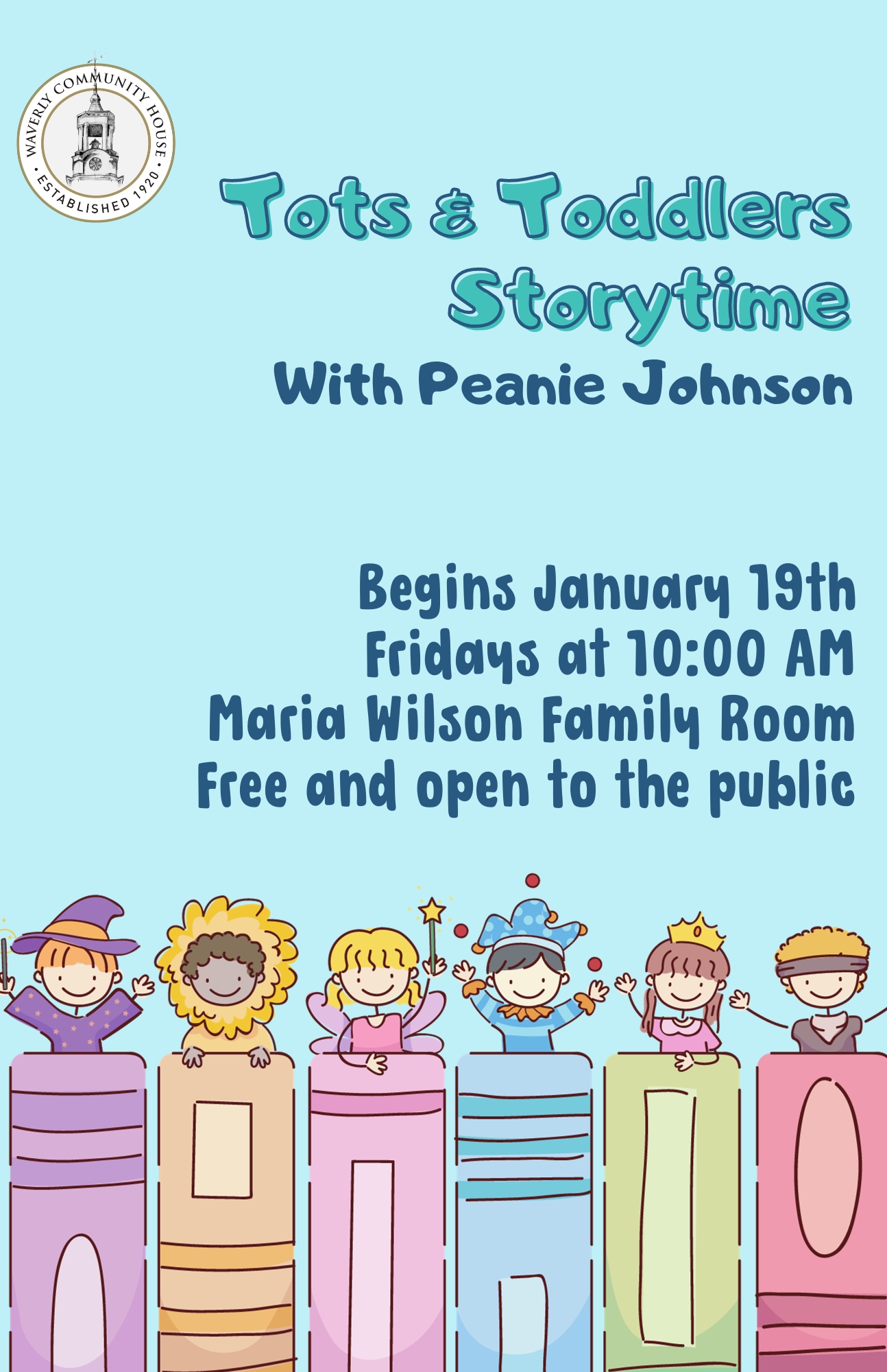 Tots & Toddlers Storytime with Peanie Johnson