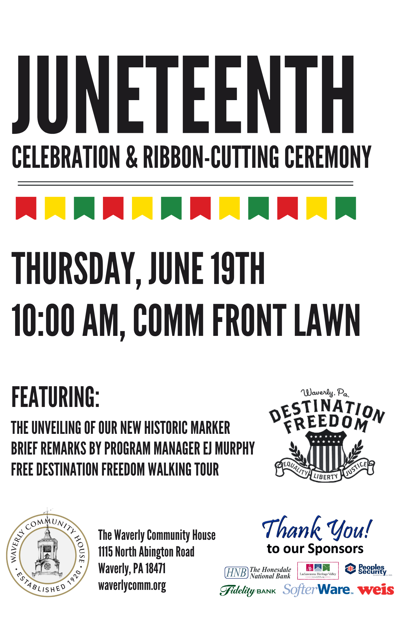 Juneteenth Celebration & Ribbon-Cutting Ceremony